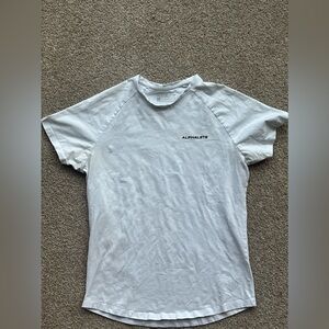 Alphalete men’s medium white logo tee